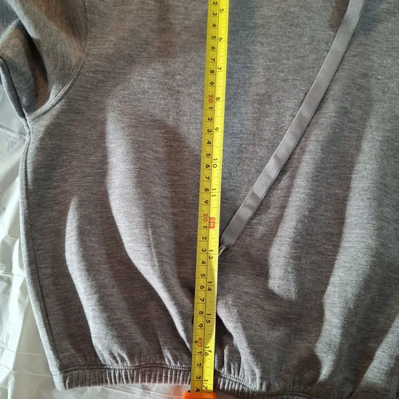 Spanx NWOT Light Gray Women's Cropped XS Lined Hoodie - Picture 8 of 10